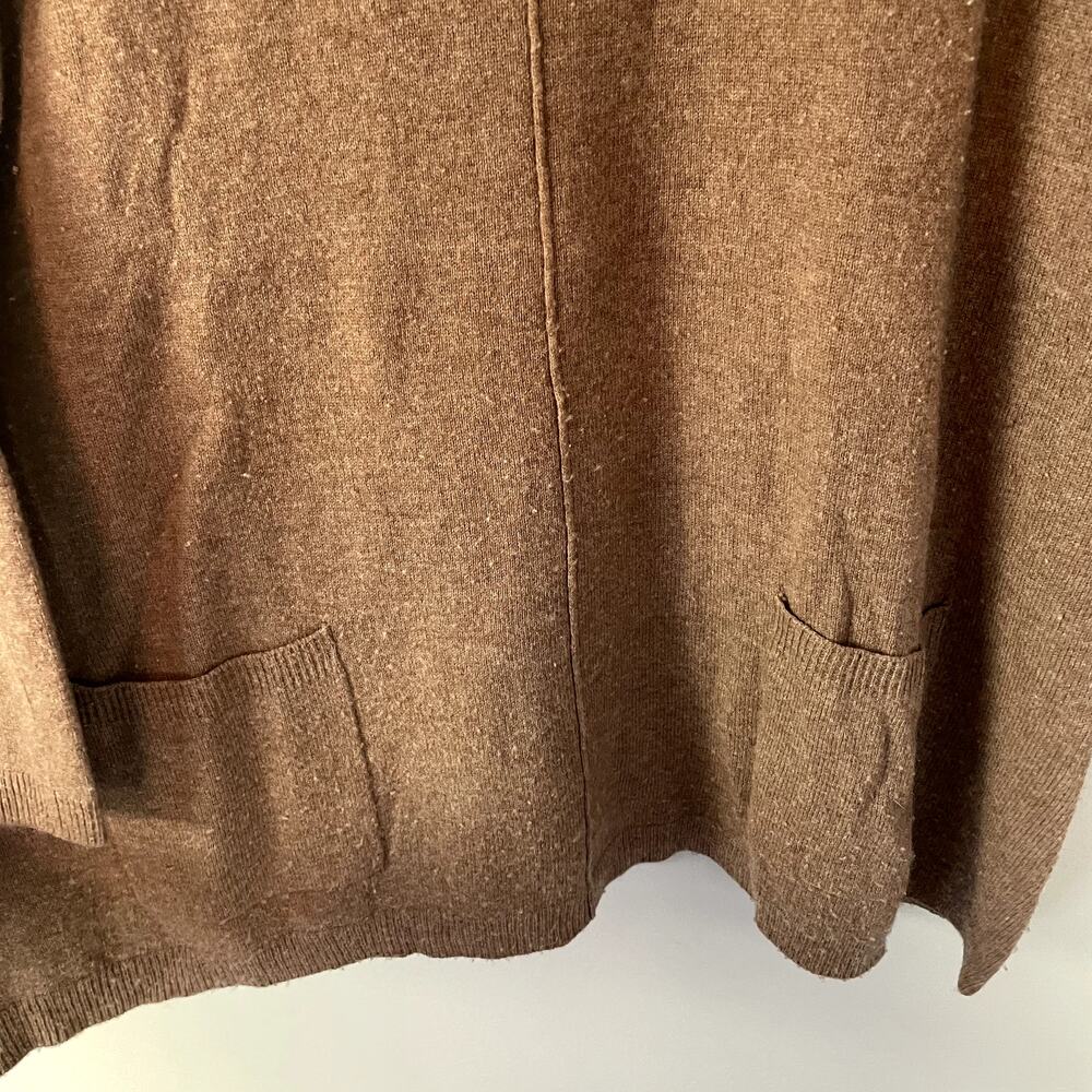 WooLovers Cashmere & Merino Pocket Tunic in Pecan Marl Size Medium - Picture 13 of 16